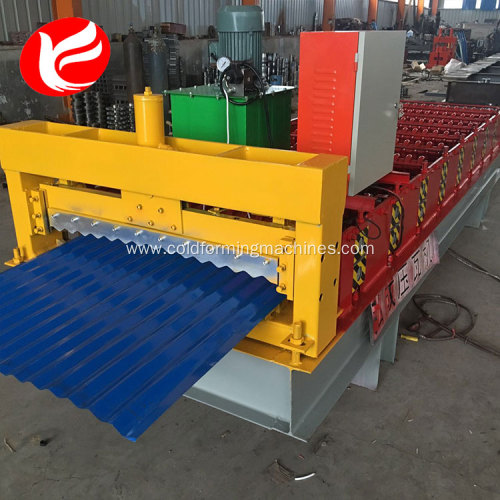 Corrugated roof sheet metal roll forming machines